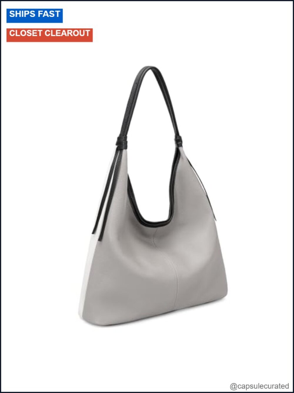 Genuine Leather Slouchy Hobo Purse for Women, Casual Tassel Handbag - Picture 6 of 6